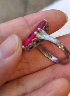 中古vintage打标戒指