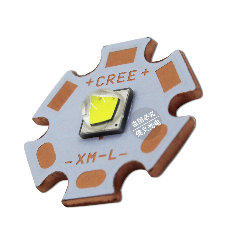 原装科锐Cree xml2 2代 u3 10W白光 led12V灯珠L2手电筒光源照明-图1