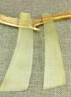 A86天然牛角制壶刮刀漆画漆器楸工具腻子刀黑花刮板漆艺明针材料