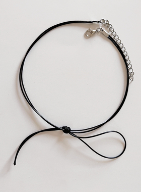 YOLO星球皮绳蝴蝶结choker潮酷