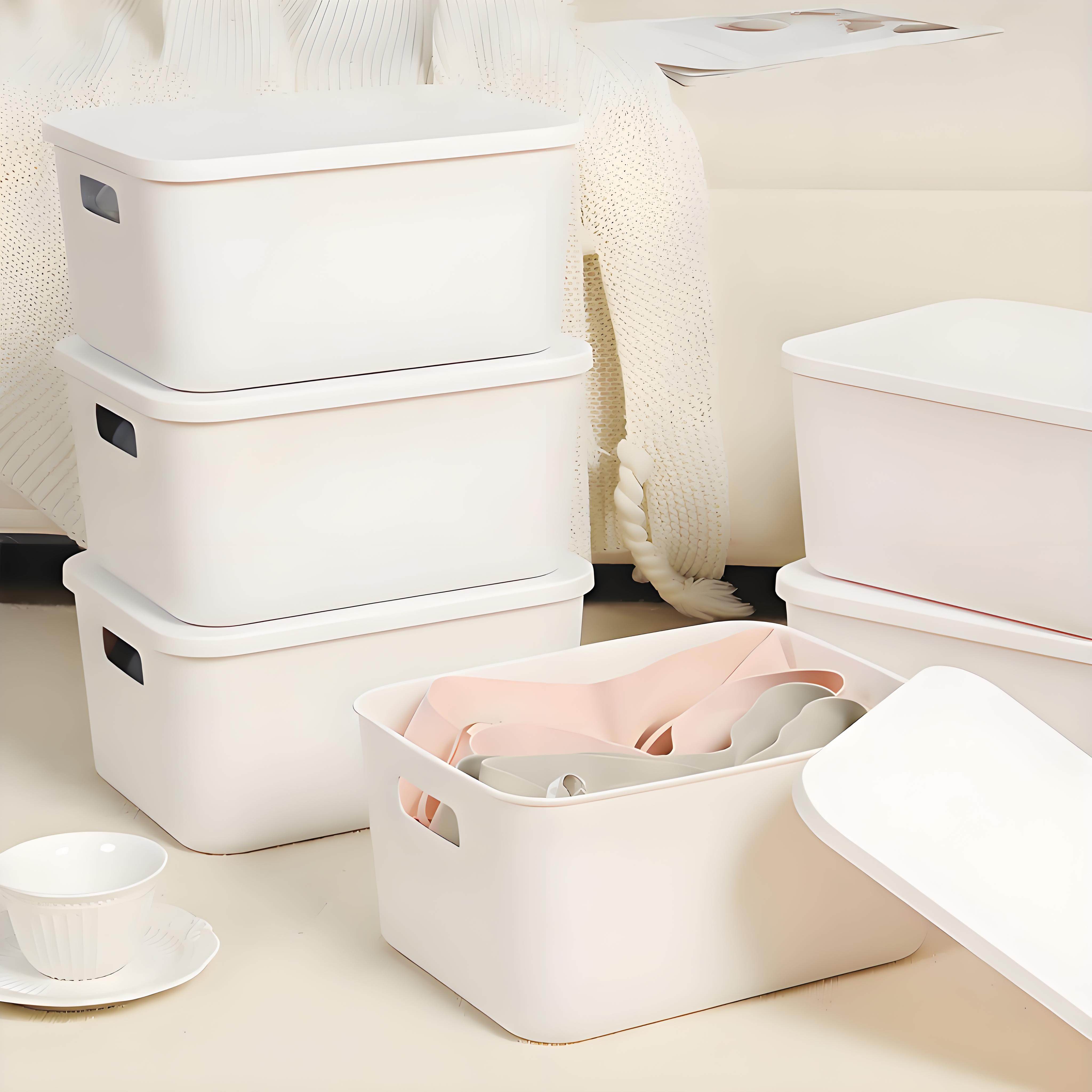 【6个装】橱柜收纳盒PP塑料盒桌面收纳盒浴室厨房杂物整理储物盒,淘宝优惠券,粉丝福利购,淘宝优惠卷