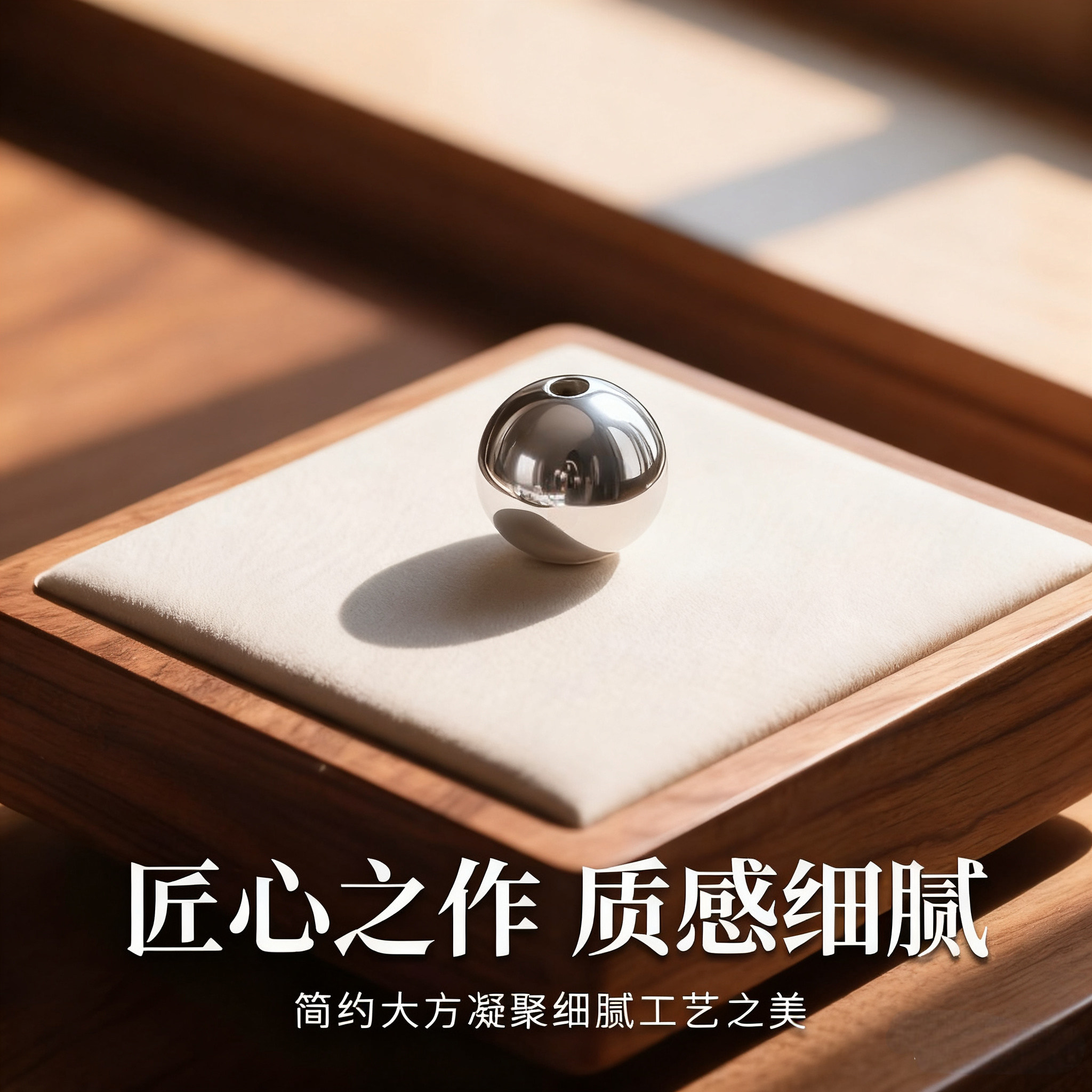 【志同珠宝】S999足银银珠子 DIY 串珠配件 光亮圆珠子手工串手链,淘宝优惠券,粉丝福利购,淘宝优惠卷