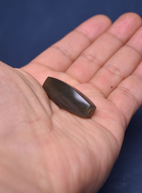 和田玉特色料翠青烟紫方勒子挂坠