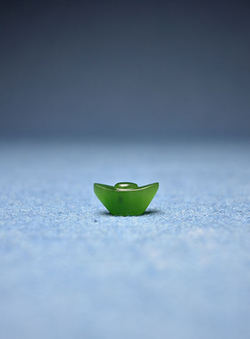 碧玉籽料元宝手机挂手串弟子珠