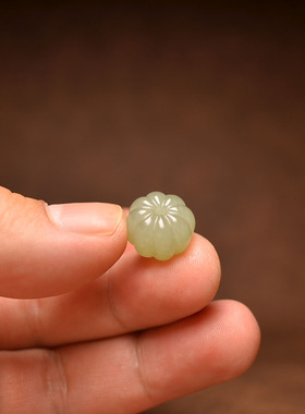 黄皮青白籽南瓜珠手串配珠提溜