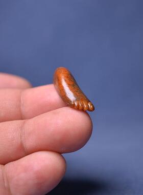 和田玉黑皮黄沁独籽料知足常乐