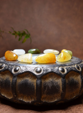 和田玉精品原籽原石女款多宝手串