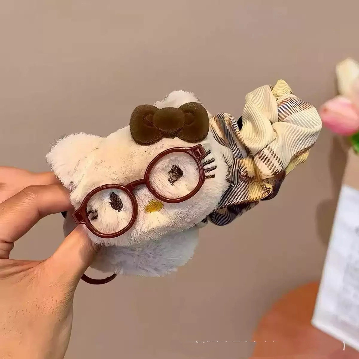 百搭少女感蓬松抓夹可爱格纹大号猫咪巨显发量香蕉夹后脑勺盘发夹,淘宝优惠券,粉丝福利购,淘宝优惠卷