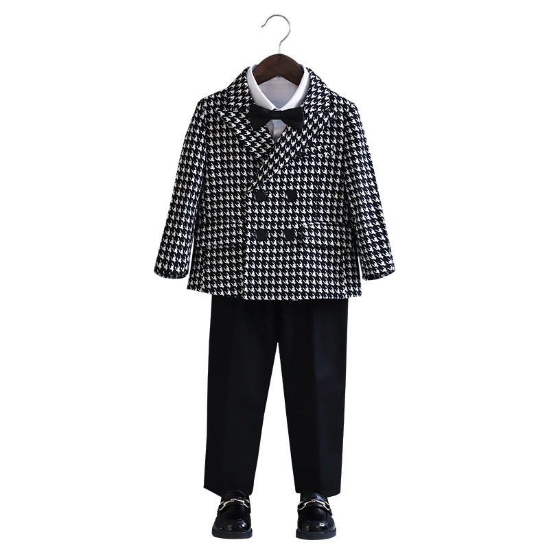儿童西装套装秋冬花童婚礼服小童外套英伦表演服宝宝周岁男童西服,淘宝优惠券,粉丝福利购,淘宝优惠卷