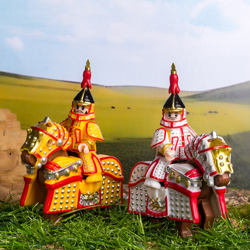 儿童拼图中古清朝八旗士兵黄旗清军第三方KT1095拼装积木人仔玩具,淘宝优惠券,粉丝福利购,淘宝优惠卷