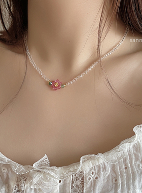 复古甜美进口奥地利水晶山花茶