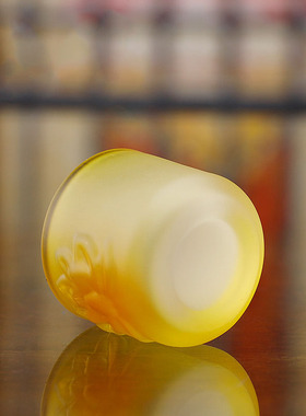 琉璃小坦杯家用桌面装饰茶杯