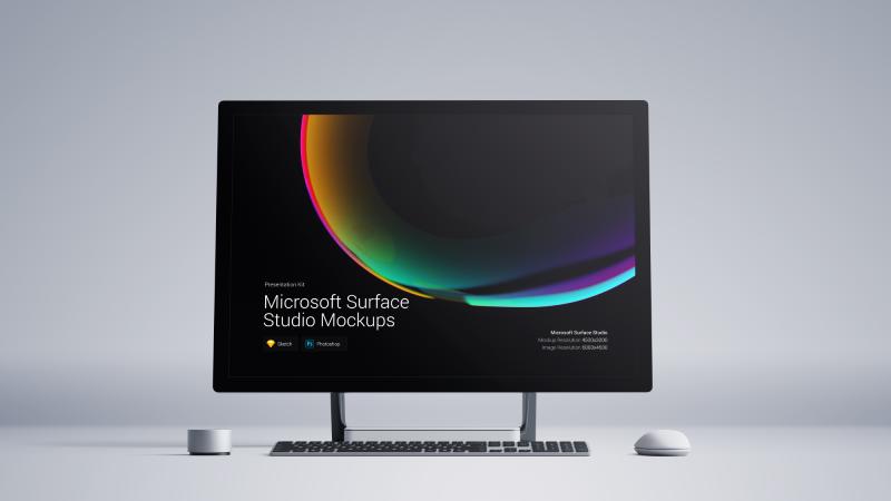 Surface Studio微软工作室样机UI界面UX设计PSD提案MockupSketch - 图2