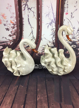白天鹅欧式风结婚礼物家居摆设