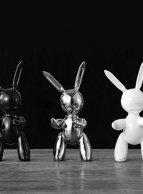 创意家居小兔子摆件客厅电视柜