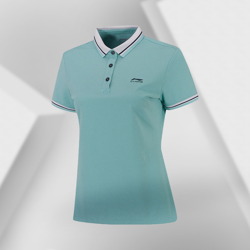 李宁正品POLO衫女子新款时尚运动休闲吸湿排汗短袖T恤上衣APLP078,淘宝优惠券,粉丝福利购,淘宝优惠卷