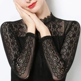 Кружевной шелковый приятный телу утепленный осенний лонгслив