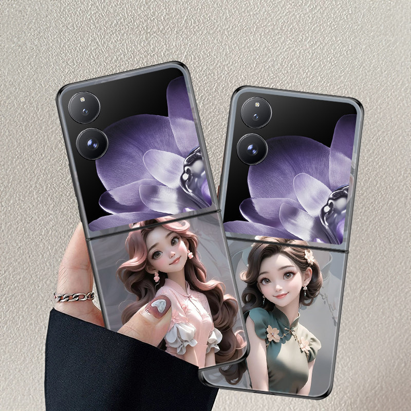 适用小米MIX Flip手机壳折叠屏MIXFlip2新款保护套防摔高级感颜值唯美芭比公主网红个性简约时尚可爱创意女潮