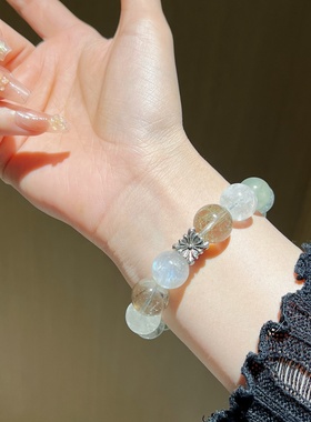 「财富森林」绿发晶手链招财吸金