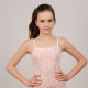 Polka dot girl cotton vest slim fit suspender bottoming shirt
