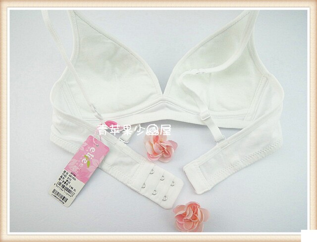 Yilanfen pure cotton girls underwear B cup no rims development period student girl bra white bra 881408