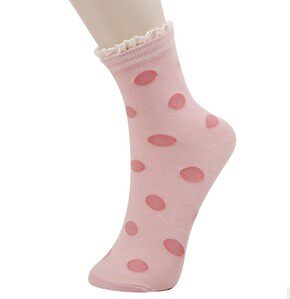 Japanese jacquard polka dot women's cotton socks