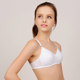 Sports style thin mold cup solid color student bra without wires