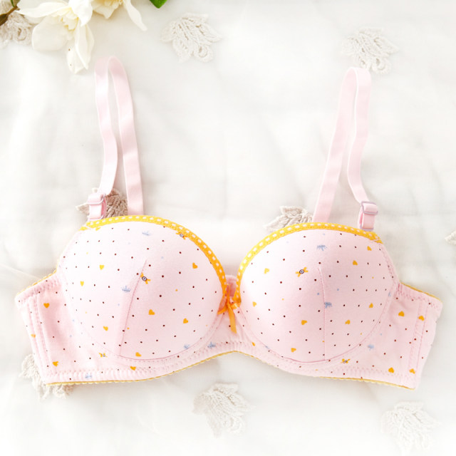 Soft underwire 100% cotton shaping bra for growing girls