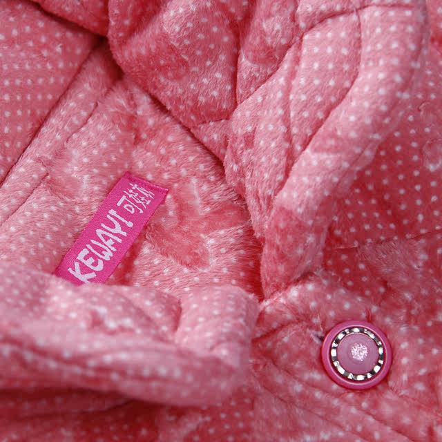 Girls thickened quilted cartoon home clothes clearance special price