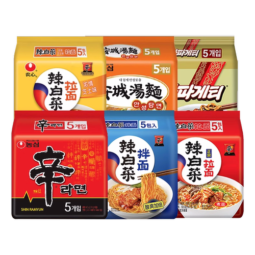 韩国农心辛拉面辣白菜石锅牛肉拌面韩式泡面乌龙土豆排骨味方便面 - 图1