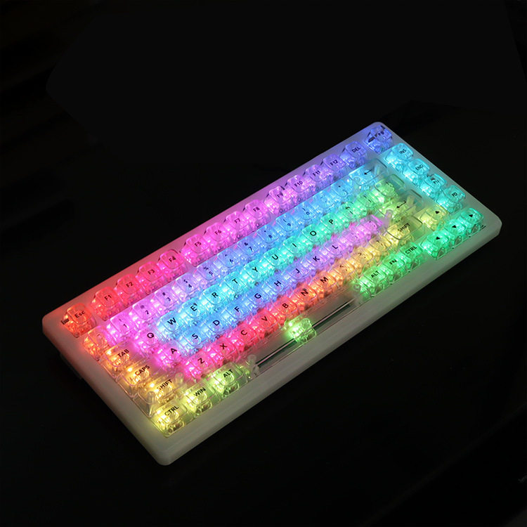 OEM高度汉白玉球帽PC全透wooting红色透明键帽61 75 98机械键盘帽,淘宝优惠券,粉丝福利购,淘宝优惠卷