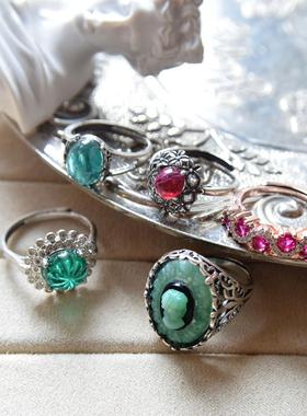 元气少女系列秋日戒指环多彩琉璃