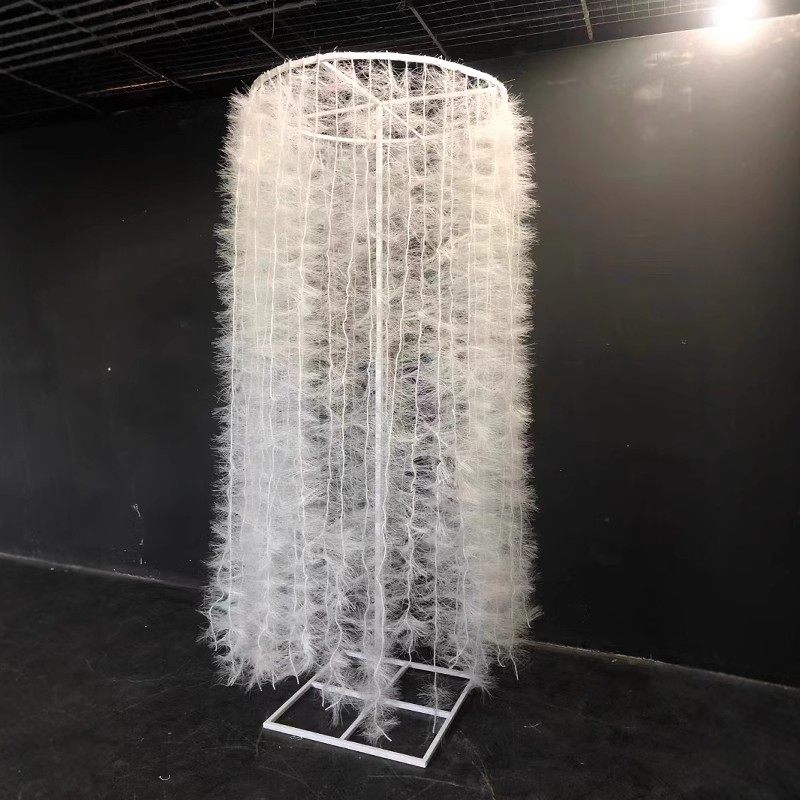 摆件条背景婚礼摆件婚庆道具毛绒升降圆形堂铁艺宴会厅白色新款,淘宝优惠券,粉丝福利购,淘宝优惠卷