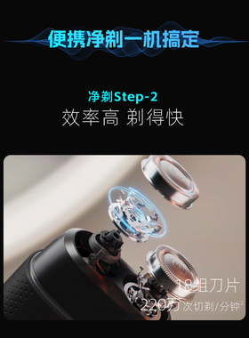 飞利浦鹅卵石剃须刀刮胡刀可水洗