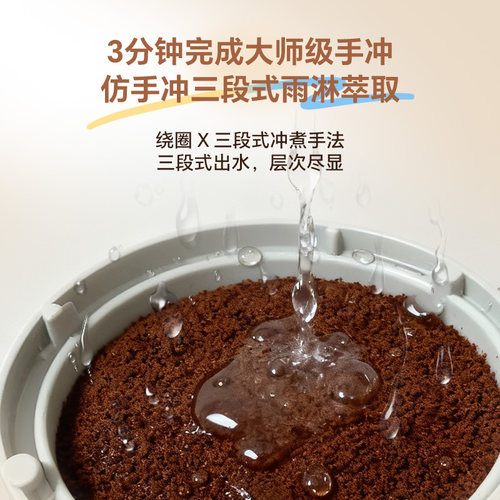 飞利浦美式咖啡机HD7997全自动家用豆粉两用现磨研磨一体机HD7781 - 图1