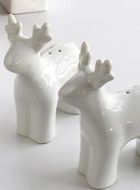 小鹿圣饰品诞节装饰居里舍里陶瓷