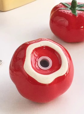 居里舍里  创意西红柿造型红红火火陶瓷装饰摆件可爱居家装饰摆件