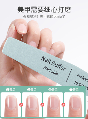 进口不掉砂指甲锉美甲店专用挫条