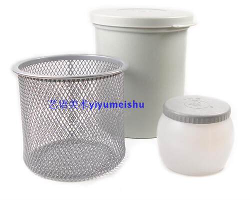 密封型不锈钢洗笔器洗笔筒油壶洗笔桶不锈钢油画洗笔器防漏油壶 - 图3