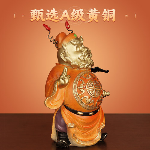 《钟馗赐福》全铜天师钟馗摆件客厅家居招财乔迁新居装饰工艺礼品 - 图2