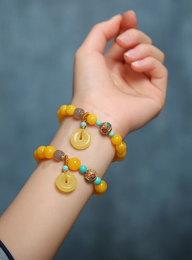 厦门南普陀寺手串招财进宝平安扣复古新中式手链已过香