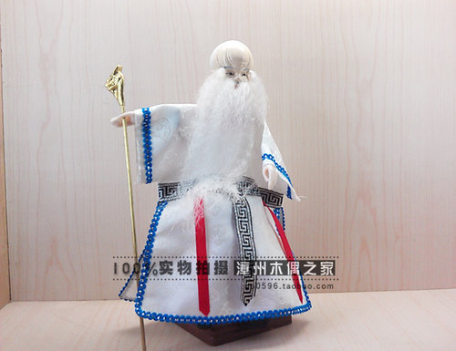 漳州布袋戏木偶娃娃武松打虎八仙福禄寿人偶客厅玄关装饰品摆件 - 图1
