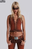 Jaded London Womens Clothing UK Direct Mail New Pint Tight Rope Denim Vest JWT3864