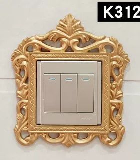 欧宴开关贴墙贴轻奢树脂装饰品