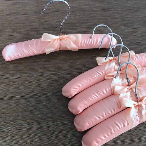25cm 宝宝小衣架无痕包布衣架儿童服装店海绵衣服挂家用衣服撑子 - 图2