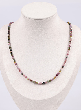 天然碧玺项链现代简约女主风磁吸扣锁骨链新中式送闺蜜礼物