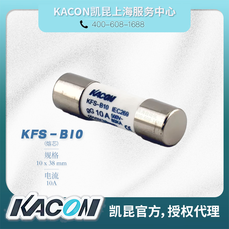 KFS-A/B/C凯昆KACON熔芯保险丝02A03A04A06A8A10A25A32A40A50A60A - 图1