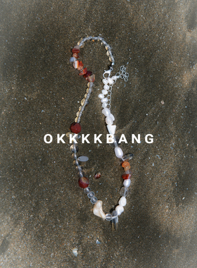 原创小众天然石串珠项链七夕礼物