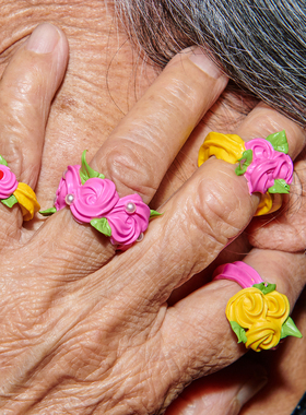 Okkkkbang男女仿真奶油创意复古