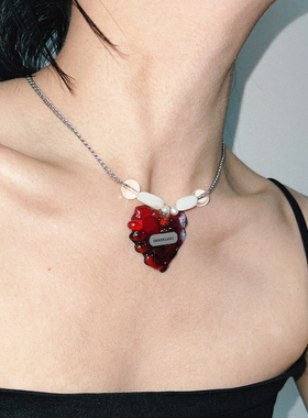 小众个性天然海贝水晶项链